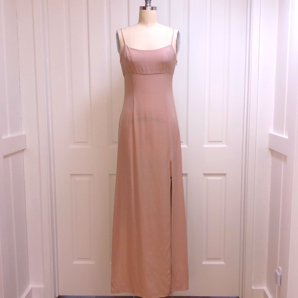NWT Dusty Rose Stone Cold Fox 100% Silk Slip Dress - 1 (S) - Picture 5 of 10